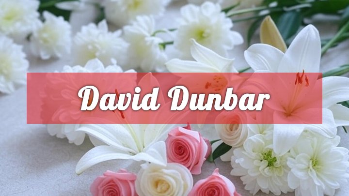 David Dunbar, Bozeman, MT