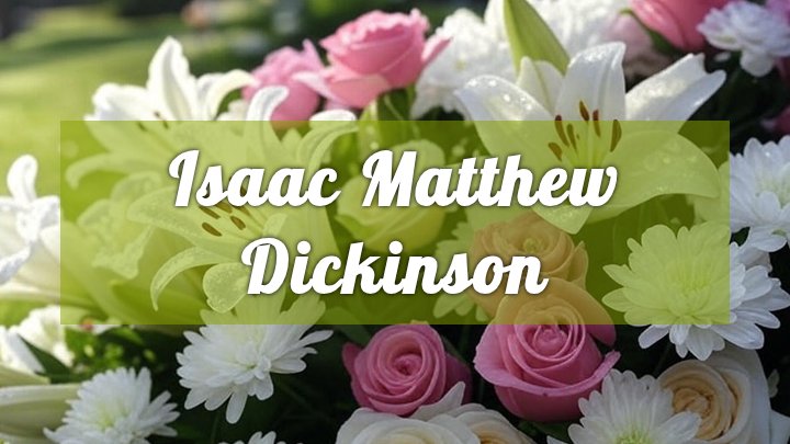 isaac matthew dickinson obituary